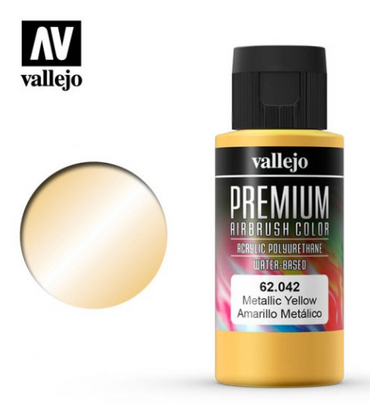 Metallic Yellow Vallejo Premium Airbrush Color