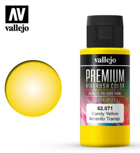 Candy Yellow Vallejo Premium Airbrush Color