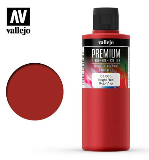 Bright Red Vallejo Premium Airbrush Color