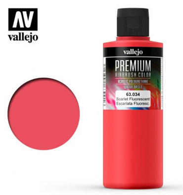 Fluorescent Scarlet Vallejo Premium Airbrush Color