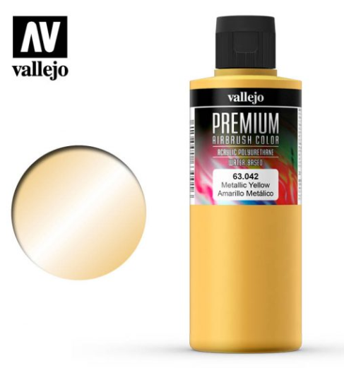 Metallic Yellow Vallejo Premium Airbrush Color