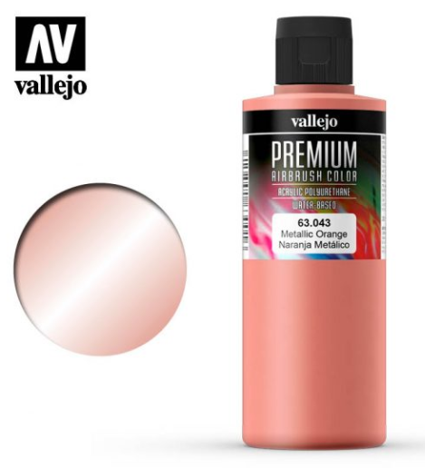 Metallic Orange Vallejo Premium Airbrush Color