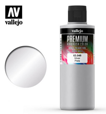Silver Vallejo Premium Airbrush Color