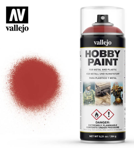 Scarlet Red Vallejo Hobby Spray Paint