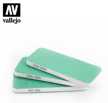 Flexi Sanders Dual-Grit (80x30x6mm) Vallejo Hobby Tools