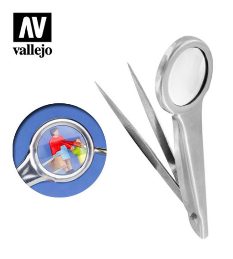 Tweezers with Magnifier Vallejo Hobby Tools