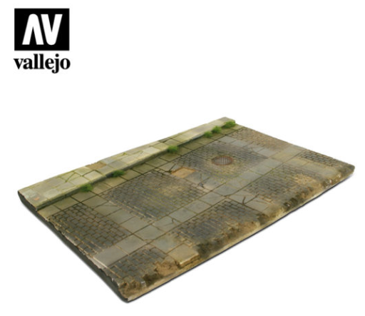 Cobblestone street with drain Vallejo Scenics