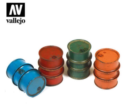 Civilian Fuel Drums Vallejo Scenics