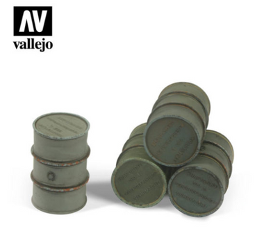 Wehrmacht Fuel Drums Vallejo Scenics