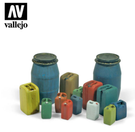 Assorted Modern Plastic Drums (#2) Vallejo Scenics