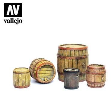 Wooden Barrels Vallejo Scenics