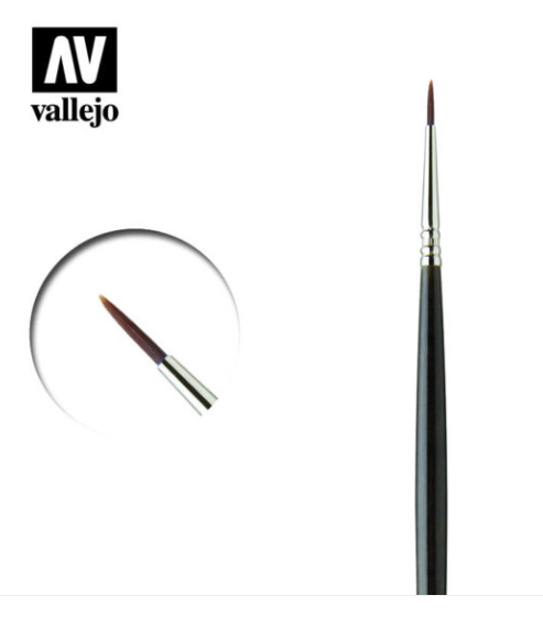 Finest Kolinsky Tajmyr Sable (Marta Kolinsky Tajmyr) Vallejo Brushes