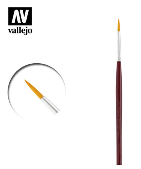 Round synthetic Vallejo Brushes
