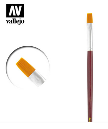 Dry flat rectangular Vallejo Brushes