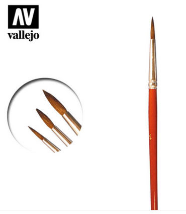 Camel hair Vallejo Brushes