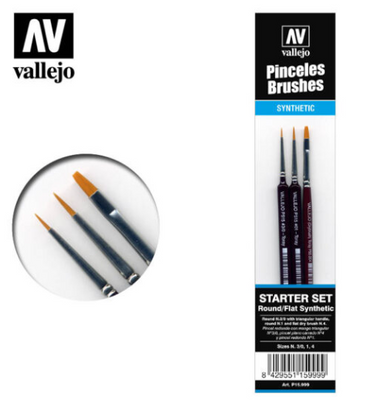 Starter set synthetic Vallejo Brushes
