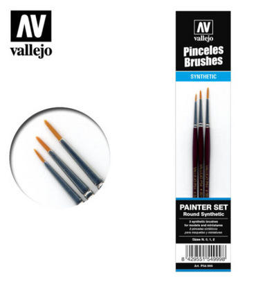 Painter set (Round synthetic) Vallejo Brushes