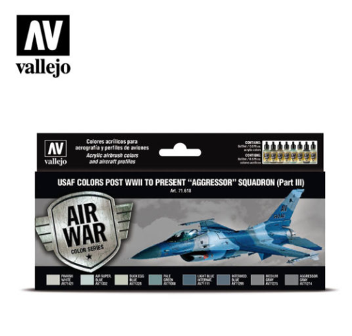 USAF colors post WWII to present “Aggressor” Squadron Part III Vallejo Air War Set