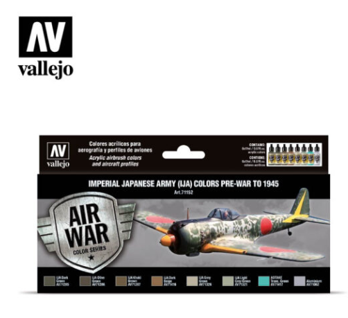 Imperial Japanese Army (IJA) colors pre-war to 1945 Vallejo Air War Set