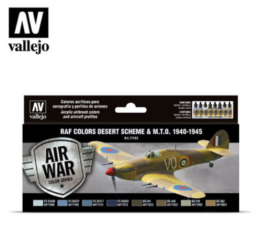RAF colors Desert Scheme & M.T.O. 1940-1945 Vallejo Air War Set