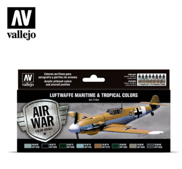 Luftwaffe Maritime and Tropical colors Vallejo Air War Set