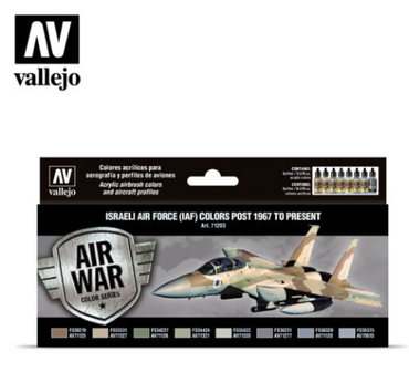 Israeli Air Force (IAF) colors Post 1967 to Present Vallejo Air War Set