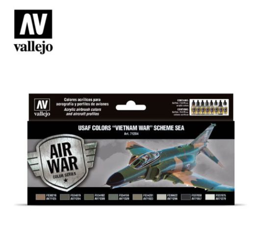 USAF colors “Vietnam War” Scheme SEA (South East Asia) Vallejo Air War Set