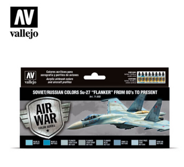 Soviet/Russian colors Su-27 “Flanker” from 80’s to present Vallejo Air War Set