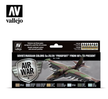 Soviet/Russian colors Su-25/39 “Frogfoot” from 80’s to present Vallejo Air War Set