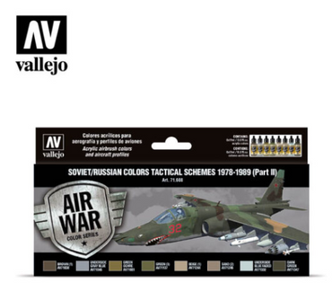 Soviet/Russian colors Tactical Schemes 1978-1989 (Part II) Vallejo Air War Set