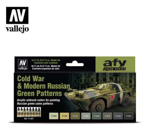 Cold War & Modern Russian Green Patterns Vallejo AFV Set