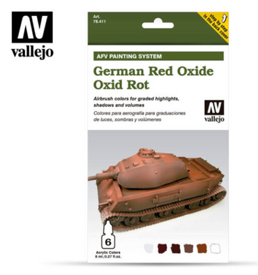German Red Oxide Vallejo AFV Set
