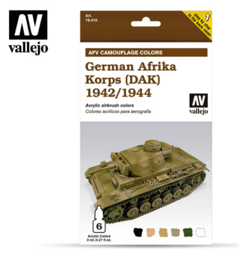 German Afrika Korps (DAK) 1941-1942 Vallejo AFV Set