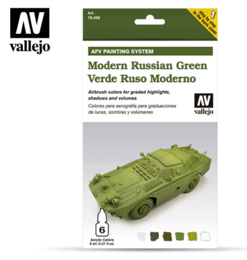 Modern Russian Green Vallejo AFV Set