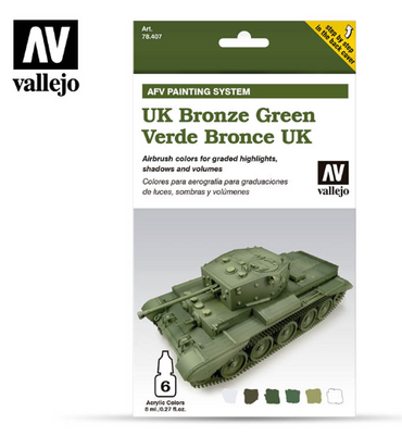 UK Bronze Green Vallejo AFV Set
