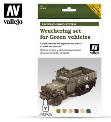 Weathering for Green Vehicles Vallejo AFV Set