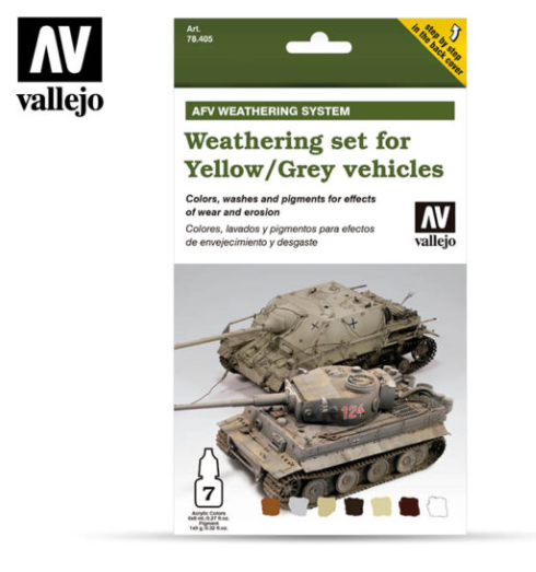 Weathering for Yellow/Grey Vehicles Vallejo AFV Set