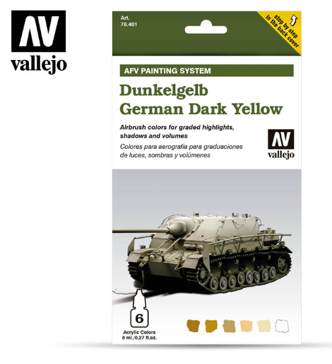 Dunkelgelb German Dark Yellow Vallejo AFV Set