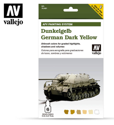 Dunkelgelb German Dark Yellow Vallejo AFV Set