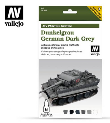 Dunkelgrau German Dark Grey Vallejo AFV Set
