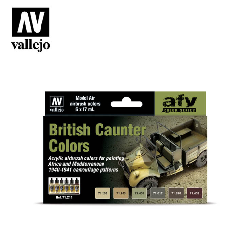 British Caunter Colors Vallejo AFV Set