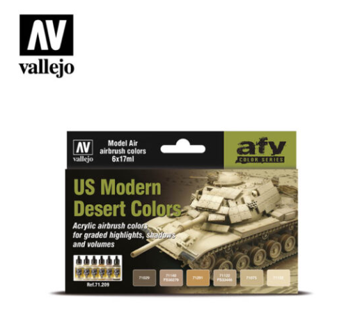 US Modern Desert Colors Vallejo AFV Set
