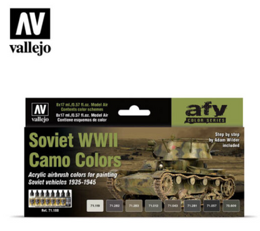 Soviet WWII Camo Colors Vallejo AFV Set