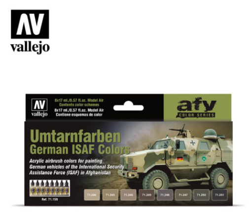 German ISAF Colors (Umtarnfarben) Vallejo AFV Set
