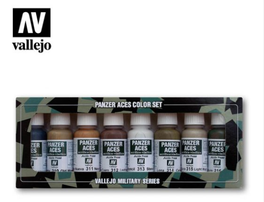 Wood, Leather, Stencil, Canvas & Mud Vallejo Effects Set