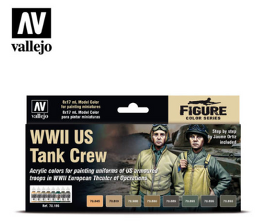 WWII US Tank Crew Vallejo Figure Set