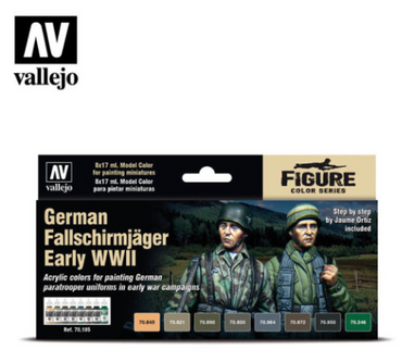 German Fallschirmjäger Early WWII Vallejo Figure Set