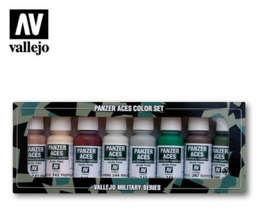 Skin Tones, White & Splinter Camouflage Vallejo Figure Set