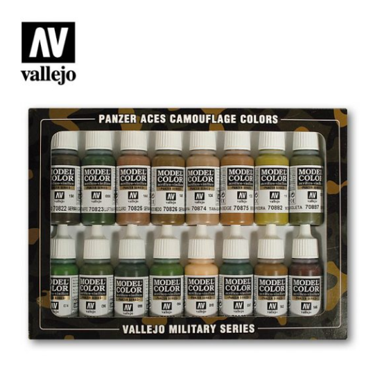 Panzer Aces Camouflage Vallejo Figure Set