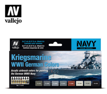 Kriegsmarine WWII German Colors Vallejo Navy Set